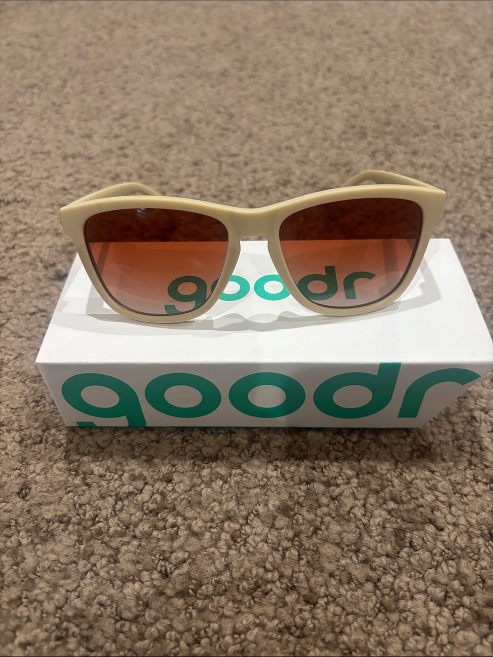 Goodr Toasted Marshmellow Magic Sunglasses (with pouch and box)